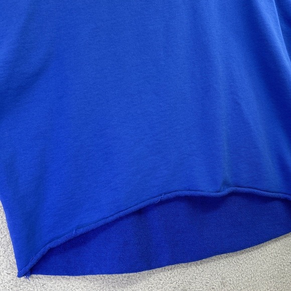 GAELLE BONHEUR PARIS Sweatshirt Womens OS Blue Oversized Slouchy Pullover - Picture 5 of 12